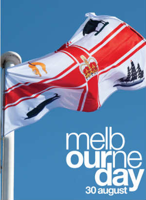 Melbourne Day flag-raising ceremony at Enterprize Park