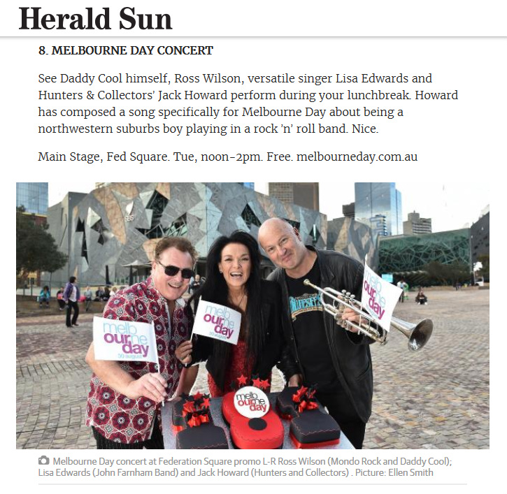 Herald Sun list of must-dos