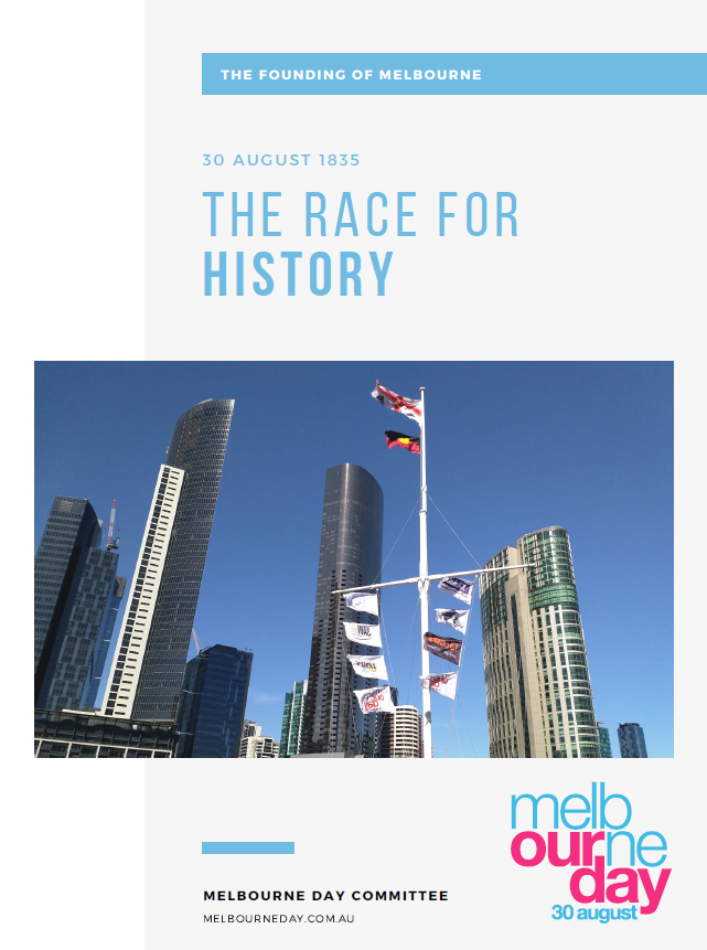 Cover of The Founding of Melbourne booklet